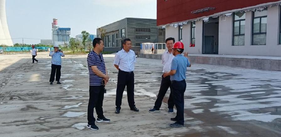 项城市副市长韩卫东到产业集聚区实地调研部分重点项目建设情况
